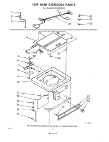 04 - Top And Console parts for Whirlpool Washer LAC4100W0 / from AppliancePartsPros.com