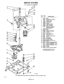 06 - Drive parts for Whirlpool Washer LAC4100W0 / from AppliancePartsPros.com