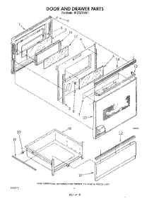 04 - Door And Drawer parts for Whirlpool Range RF375PXVN1 / from AppliancePartsPros.com
