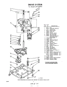 06 - Drive parts for Whirlpool Washer LAC4100W2 / from AppliancePartsPros.com