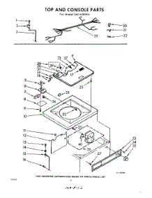 04 - Top And Console parts for Whirlpool Washer LAC4100W4 / from AppliancePartsPros.com