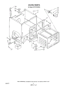 06 - Section parts for Whirlpool Range RF375PXWN0 / from AppliancePartsPros.com