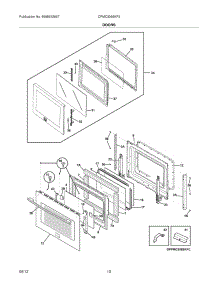 09 - Doors parts for Frigidaire Oven CPMC3085KF3 / from AppliancePartsPros.com