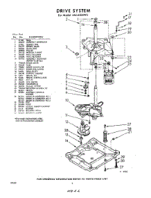 06 - Drive parts for Whirlpool Washer LAC4500W0 / from AppliancePartsPros.com