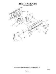 03 - Control Panel parts for Whirlpool Range RF375PXWN1 / from AppliancePartsPros.com