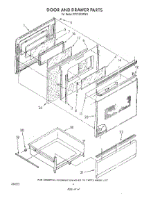 04 - Door And Drawer parts for Whirlpool Range RF375PXWN1 / from AppliancePartsPros.com
