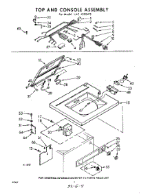 04 - Top And Console parts for Whirlpool Washer LAC4500W3 / from AppliancePartsPros.com