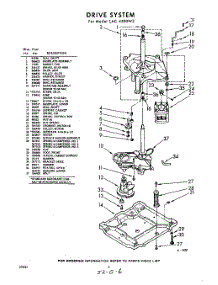 06 - Drive parts for Whirlpool Washer LAC4500W3 / from AppliancePartsPros.com