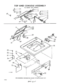 04 - Top And Console parts for Whirlpool Washer LAC4500W4 / from AppliancePartsPros.com