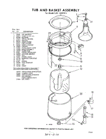 07 - Tub And Basket , Lit / Optional parts for Whirlpool Washer LAC4500W4 / from AppliancePartsPros.com