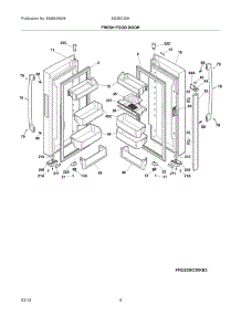 05 - Fresh Food Doors parts for Frigidaire Refrigerator EI23BC30KS3 / from AppliancePartsPros.com