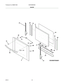 09 - Doors parts for Frigidaire Oven E30EW85GSS6 / from AppliancePartsPros.com