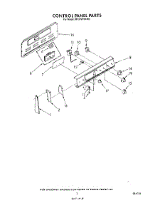 03 - Control Panel parts for Whirlpool Range RF375PXXN0 / from AppliancePartsPros.com