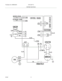 04 - Wiring Diagram parts for Frigidaire Air Conditioner CRA106HT10 / from AppliancePartsPros.com