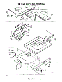 04 - Top And Console parts for Whirlpool Washer LAC4700W5 / from AppliancePartsPros.com