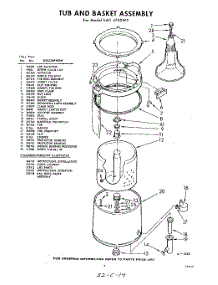 07 - Tub And Basket, Lit / Optional parts for Whirlpool Washer LAC4700W5 / from AppliancePartsPros.com