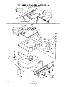 04 - Top And Console parts for Whirlpool Washer LAC4900W1 / from AppliancePartsPros.com