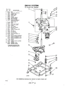 06 - Drive parts for Whirlpool Washer LAC4900W1 / from AppliancePartsPros.com