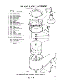 07 - Tub And Basket , Lit / Optional parts for Whirlpool Washer LAC4900W1 / from AppliancePartsPros.com