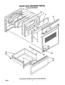 04 - Door And Drawer parts for Whirlpool Range RF375PXXN2 / from AppliancePartsPros.com