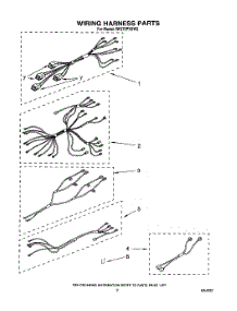 07 - Wiring Harness parts for Whirlpool Range RF375PXXN2 / from AppliancePartsPros.com