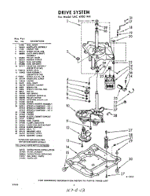 06 - Drive System , Lit / Optional parts for Whirlpool Washer LAC4900W4 / from AppliancePartsPros.com