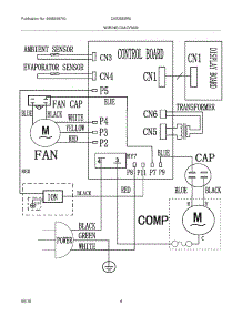 04 - Wiring Diagram parts for Frigidaire Air Conditioner CAE25ESR0 / from AppliancePartsPros.com
