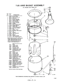 07 - Tub And Basket parts for Whirlpool Washer LAC4900W5 / from AppliancePartsPros.com