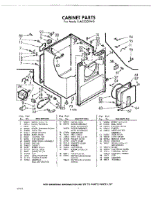 02 - Section parts for Whirlpool Dryer LAE3200W0 / from AppliancePartsPros.com
