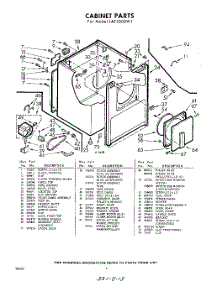 02 - Section parts for Whirlpool Dryer LAE3200W1 / from AppliancePartsPros.com