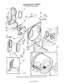 04 - Bulkhead parts for Whirlpool Dryer LAE4900W1 / from AppliancePartsPros.com