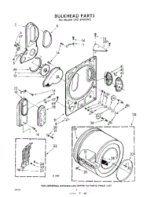 04 - Bulkhead parts for Whirlpool Dryer LAE4900W2 / from AppliancePartsPros.com