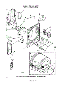 04 - Bulkhead parts for Whirlpool Dryer LAE4900W3 / from AppliancePartsPros.com