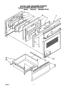 03 - Door And Drawer parts for Whirlpool Range RF375PXYQ1 / from AppliancePartsPros.com