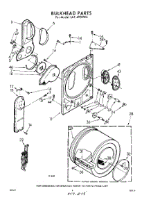 04 - Bulkhead parts for Whirlpool Dryer LAE4900W4 / from AppliancePartsPros.com