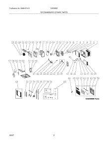 03 - Recommended Spare Parts parts for Frigidaire Air Conditioner CAE25ESR2 / from AppliancePartsPros.com