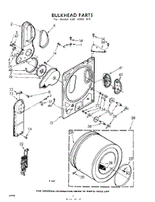 04 - Bulkhead parts for Whirlpool Dryer LAE4900W5 / from AppliancePartsPros.com