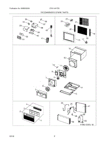 03 - Recommended Spare Parts parts for Frigidaire Air Conditioner CRA144HT20 / from AppliancePartsPros.com