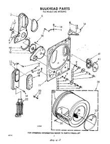 04 - Bulkhead parts for Whirlpool Dryer LAE4920W3 / from AppliancePartsPros.com