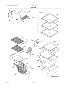 09 - Shelves parts for Frigidaire Refrigerator ERL6296SK4 / from AppliancePartsPros.com