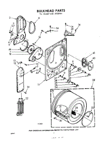 04 - Bulkhead parts for Whirlpool Dryer LAE4920W4 / from AppliancePartsPros.com