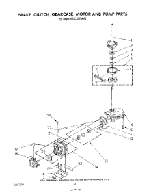 09 - Brake, Clutch, Gearcase, Motor And Pump parts for Kitchenaid Washer Dryer Combo KELC500TAL0 / from AppliancePartsPros.com