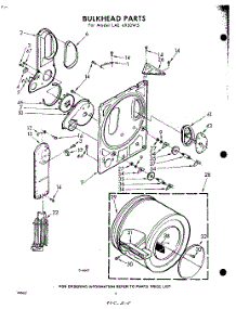04 - Bulkhead parts for Whirlpool Dryer LAE4920W5 / from AppliancePartsPros.com