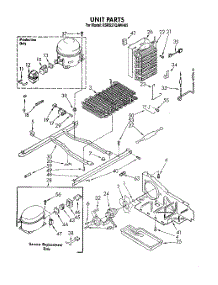 10 - Unit parts for Kitchenaid Refrigerator KSRS27QAAL05 / from AppliancePartsPros.com
