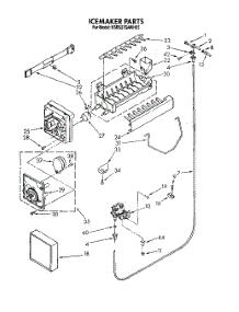 11 - Icemaker parts for Kitchenaid Refrigerator KSRS27QAAL05 / from AppliancePartsPros.com