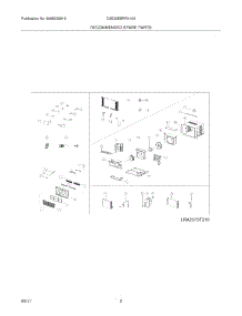 03 - Recommended Spare Parts parts for Frigidaire Air Conditioner CAE25ESRR410A13 / from AppliancePartsPros.com