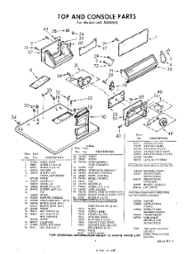 03 - Section parts for Whirlpool Dryer LAE5000W0 / from AppliancePartsPros.com