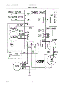 04 - Wiring Diagram parts for Frigidaire Air Conditioner CAE25ESRR410A14 / from AppliancePartsPros.com