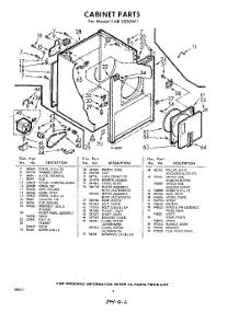 02 - Section parts for Whirlpool Dryer LAE5000W1 / from AppliancePartsPros.com
