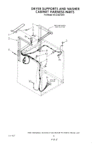 06 - Dryer Supports And Washer Cabinet H parts for Kitchenaid Washer Dryer Combo KELC500THT1 / from AppliancePartsPros.com
